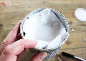 Mail cookies in an embellished chip canister. So smart! #MakeAmazing