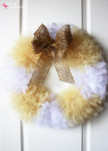 How to make a tulle wreath - step by step craft tutorial