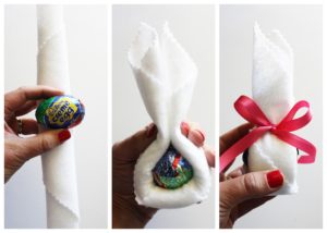 Adorable bunnies made with Cadbury Creme Eggs. A perfect treat for Easter baskets! #HersheysEaster