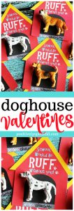 Printable Doghouse Valentine Cards for Kids