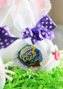 Cadbury Creme Egg Bunny Easter Craft - great for Easter baskets!