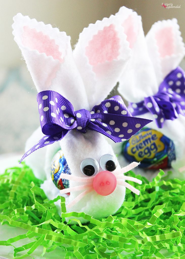 Felt Cadbury Bunny Easter Craft - Perfect for Easter baskets!