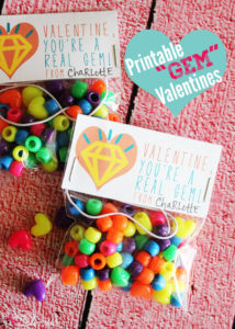 Bracelet Kit Valentine's Day Idea with Free Printable Bag Topper at Positively Splendid