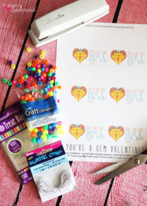 Bracelet Kit Valentine's Day Idea with Free Printable Bag Topper at Positively Splendid