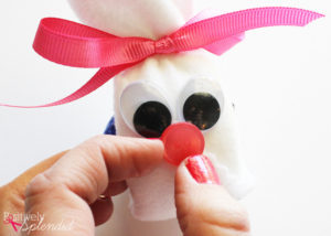 Adorable bunnies made with Cadbury Creme Eggs. A perfect treat for Easter baskets! #HersheysEaster