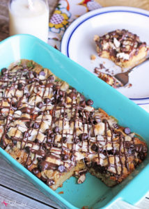 Rocky Road Blondie Bar Cookie Recipe at Positively Splendid - Great for making with kids! #HugTheMess