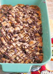 Rocky Road Blondie Bar Cookie Recipe at Positively Splendid - Great for making with kids! #HugTheMess