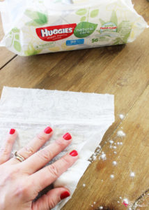Huggies Wipes are perfect for cleaning up messes as you cook with kids! #HugTheMess