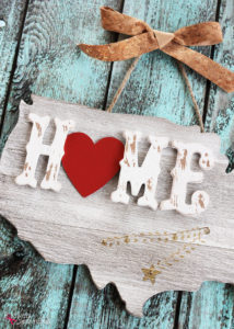 United States Home String Art - A great way to display all of the places you've lived! #MichaelsMakers