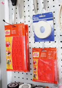Stenciled Pegboard Craft Organizer - incredibly functional and so pretty!