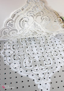 Stenciled Pegboard Craft Organizer - incredibly functional and so pretty!
