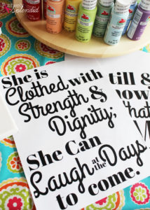 DIY Lettered Canvas Sign