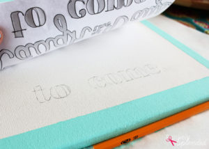 DIY Lettered Canvas Sign