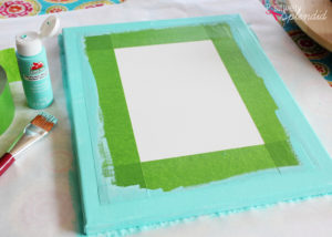 DIY Lettered Canvas Sign