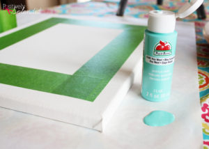 DIY Lettered Canvas Sign