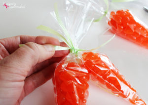 Jelly bean carrot treat bags at Positively Splendid. An adorable idea for filling Easter baskets!