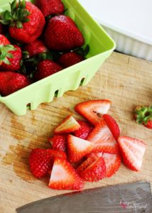 Strawberry dumpling recipe at Positively Splendid. So perfect for spring! #HEBMoms