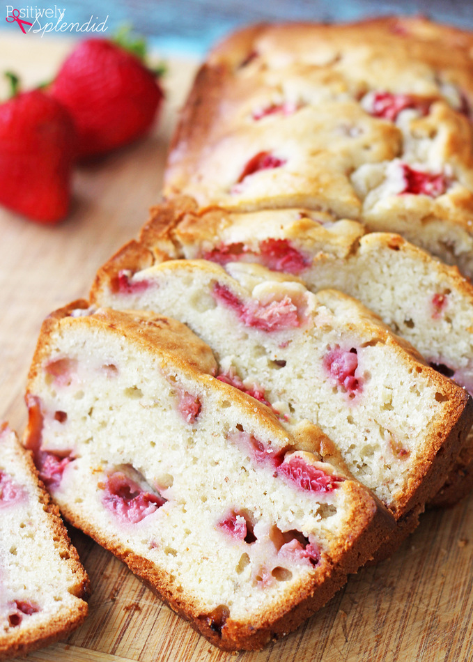 Cream Cheese Strawberry-Banana Bread Recipe from Positively Splendid