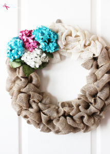 DIY Burlap Wreath Tutorial at Positively Splendid