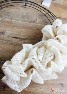 DIY Burlap Wreath Tutorial at Positively Splendid