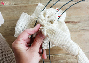 DIY Burlap Wreath Tutorial at Positively Splendid