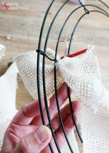 DIY Burlap Wreath Tutorial at Positively Splendid