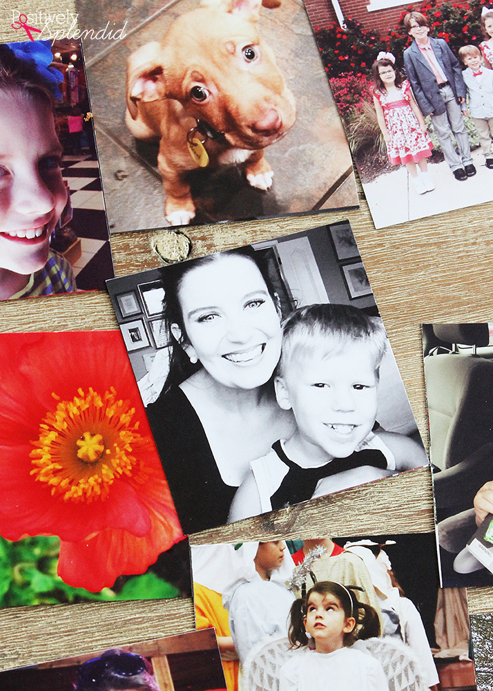 DIY Photo Magnets - Tutorial from Positively Splendid. Free printable tags make this a fun, easy gift idea!