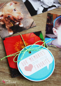 DIY Photo Magnets - Tutorial from Positively Splendid. Free printable tags make this a fun, easy gift idea!