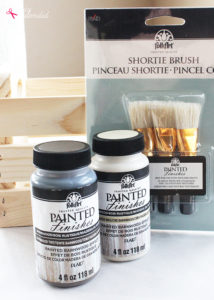 FolkArt Painted Finishes Barnwood Paint and Wax #plaidcreators