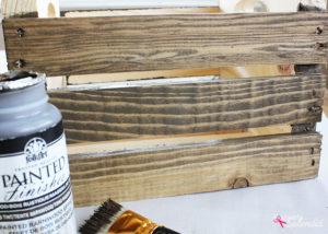 FolkArt Painted Finishes Barnwood Paint and Wax #plaidcreators
