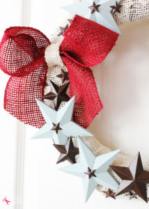 DIY Patriotic Wreath Tutorial by Positively Splendid