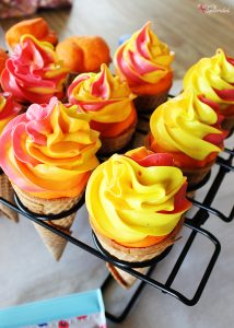 Olympic Torch Cupcakes