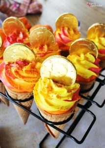 Olympic Torch Cone Cupcakes - Olympic themed party idea