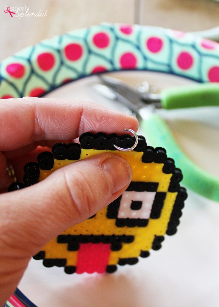 Perler Bead Backpack Tags - Such a great craft for kids! #MichaelsMakers