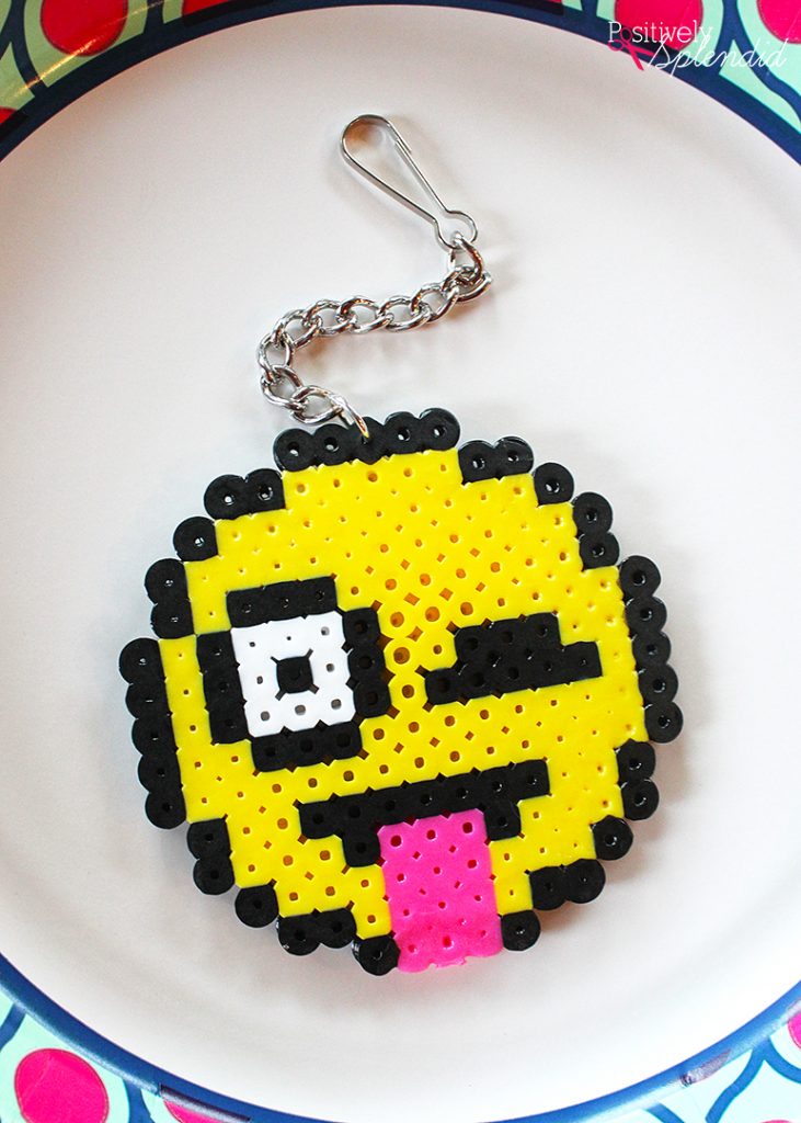 Perler Bead Backpack Tags - Such a great craft for kids! #MichaelsMakers