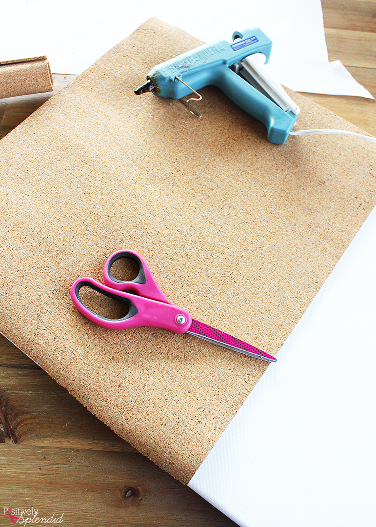 DIY Fabric-Covered Cork Board - Such a fun idea for kids' rooms, college dorms, classrooms and more!