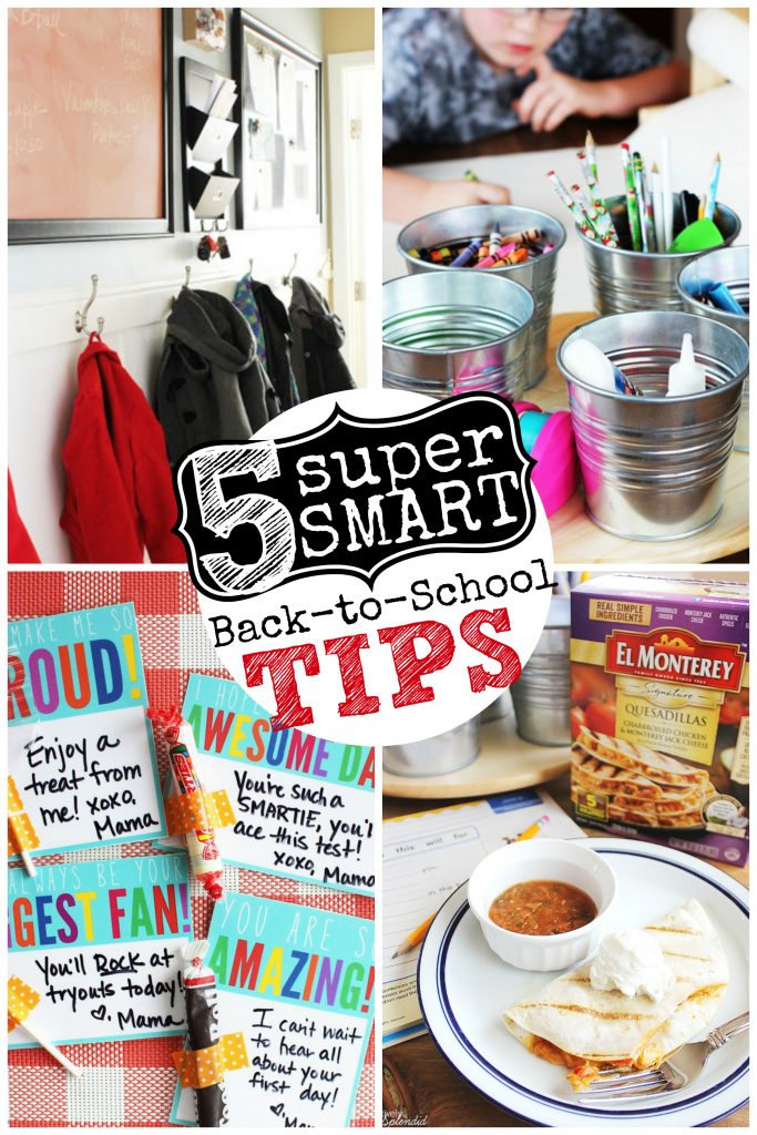 5 Super Smart Back to School Tips--So many great ideas here for making the new school year easier! #momwins