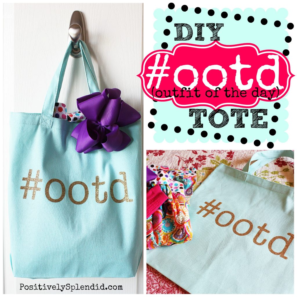 Outfit of the Day Tote Idea from Positively Splendid 