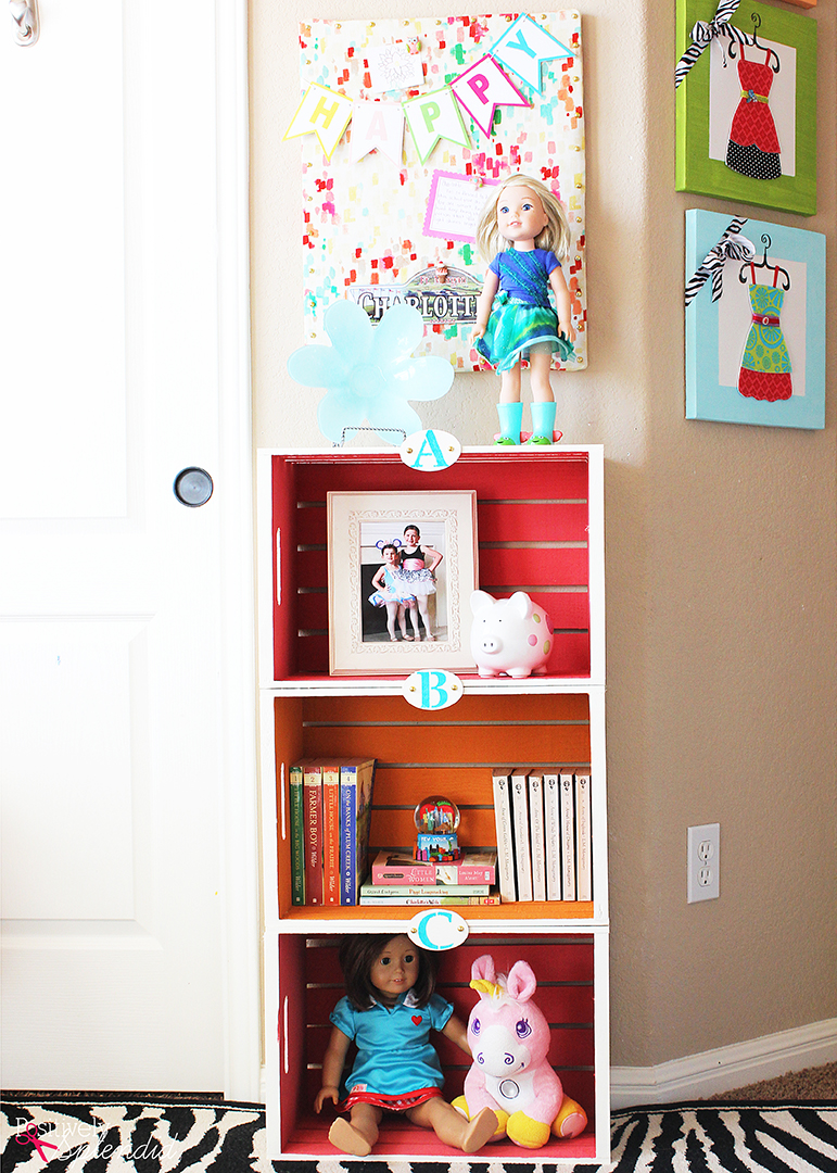 How to Build and Stain a Wooden Crate Bookshelf - Girl in the Garage®