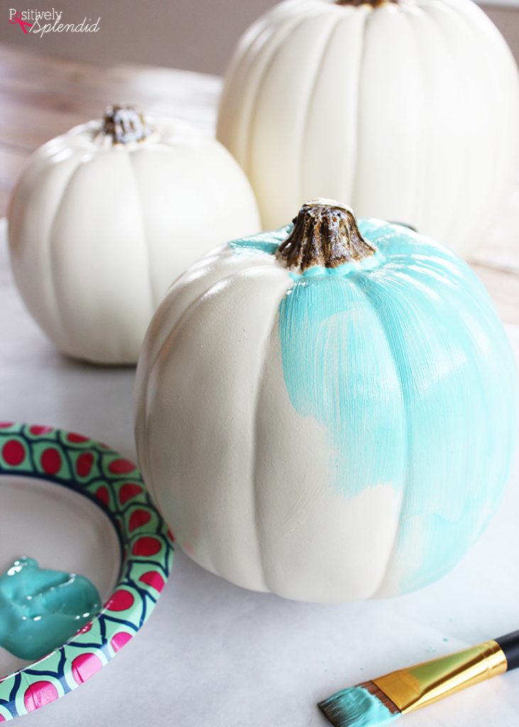 DIY Gold Foil Pumpkins by Positively Splendid #michaelsmakers