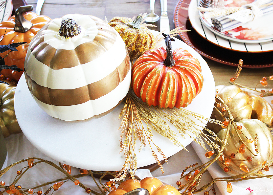 This colorful fall tablescape would be perfect for holiday entertaining! #bhglivebetter