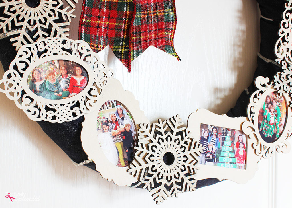 Christmas Memory Photo Wreath PlaidCreators Positively Splendid