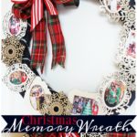 Christmas Memory Photo Wreath - Such a great way to use favorite holiday photos from throughout the years! #PlaidCreators