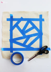 DIY Geometric Painted Pillow Tutorial by Positively Splendid #plaidcreators