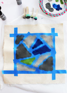 DIY Geometric Painted Pillow Tutorial by Positively Splendid #plaidcreators