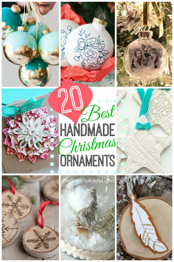 20 of the BEST DIY Christmas Ornaments! So many fabulous ideas!