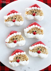 Santa Rice Krispies Treats - SO adorable and easy to make! #RiceKrispies
