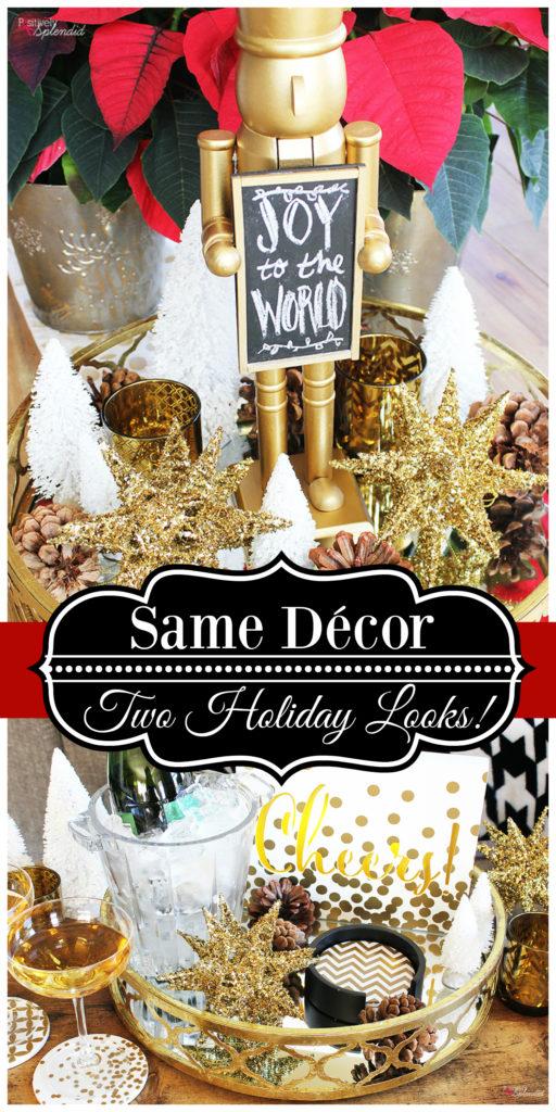 Create two different looks for Christmas and the New Year with the same holiday decor! So smart!