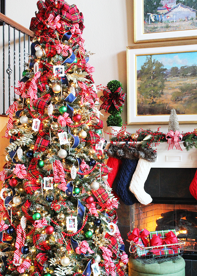 Traditional Plaid Christmas Tree #MakeitwithMichaels - Positively ...