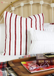 How to make a throw pillow cover from a tea towel. Smart and inexpensive! #BHGLiveBetter